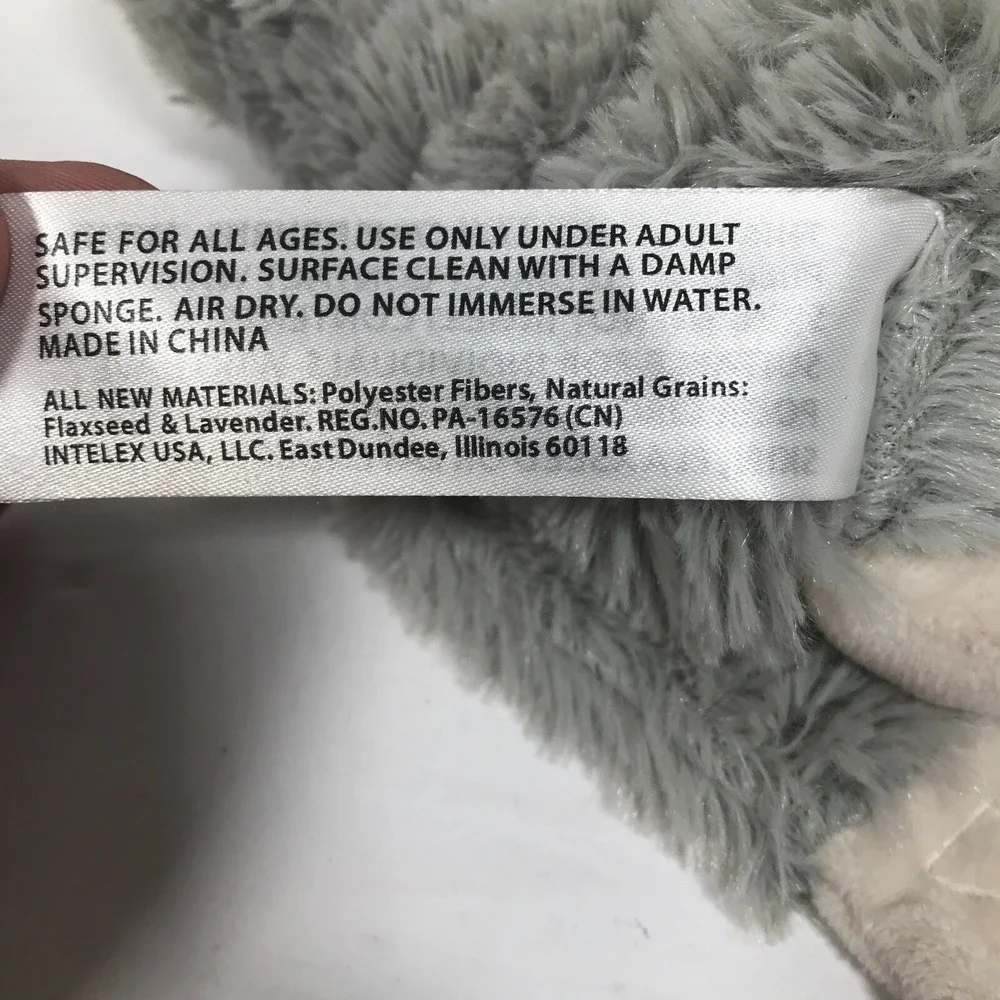 Warmies Microwavable Sloth Plush Lavender Scented Gray Heatable Stuffed Animal